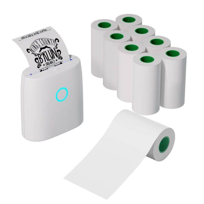 JADENS 2 Inch Continuous Thermal Paper – Quick Dry, Ink Free