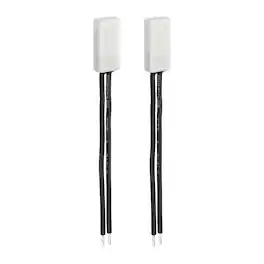 Unique Bargains - 2pcs KSD9700 Thermostat 50C Normally Close N.C Temperature Switch 250V 10A Thermal Protector Ceramics - Black