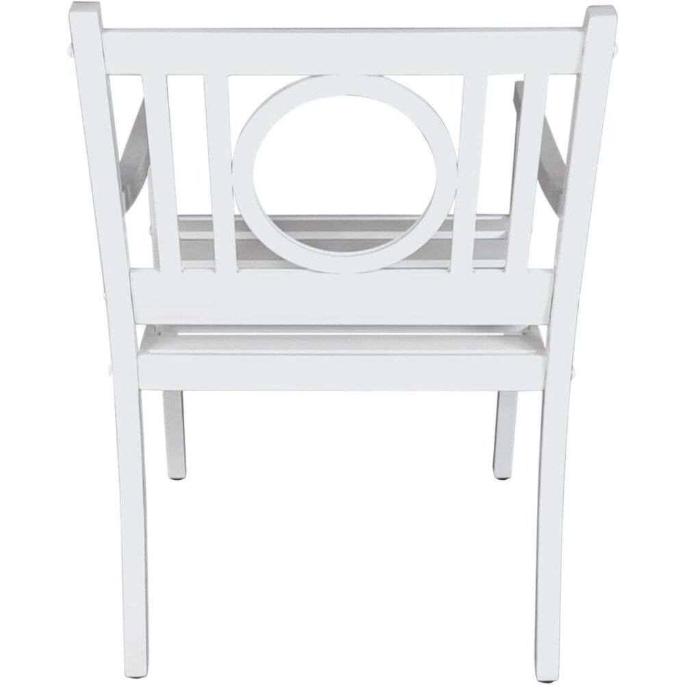 Alt View 1. Carolina Chair & Table - Grammercy Outdoor Chair and Side Table - White - White.