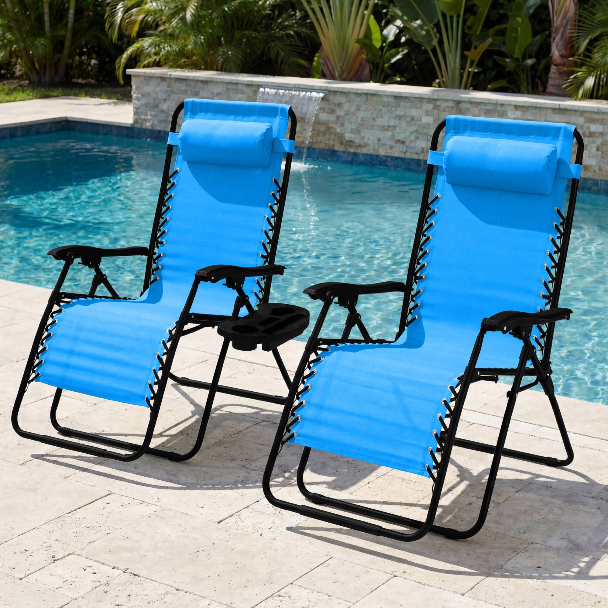 Best Choice Products Set of 2 Extra Wide Zero Gravity Lounge Chair ...