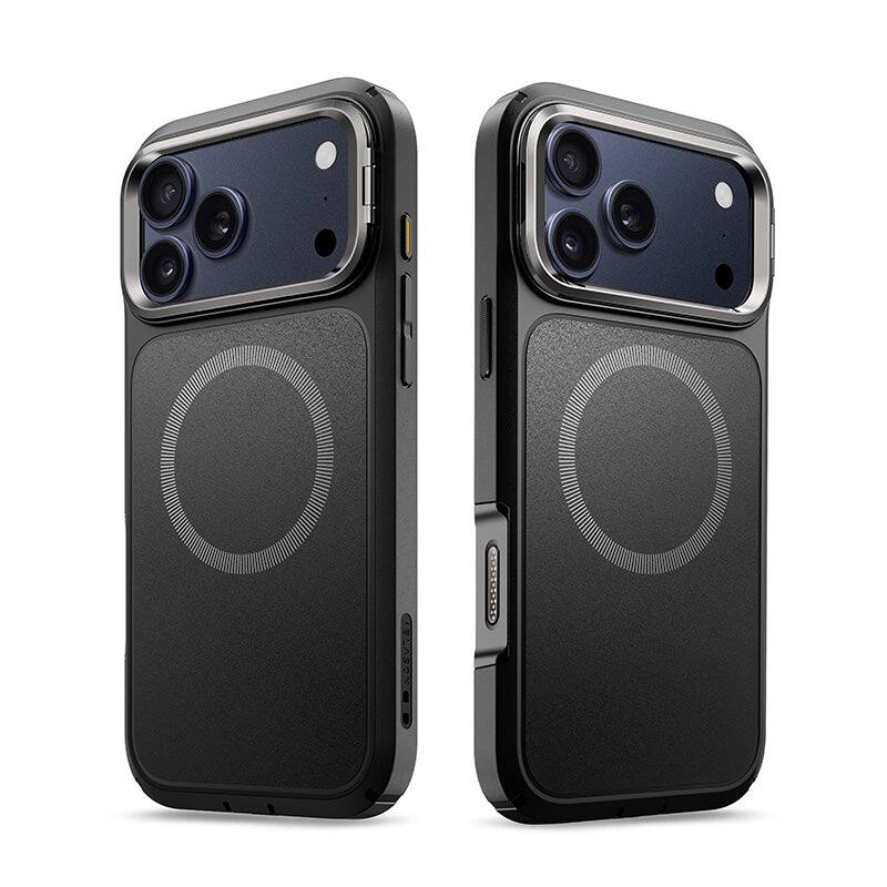 Left. i-Blason - i-Blason Ares Flip Case for iPhone 17 Pro – MagSafe, Kickstand, Screen Protector, Drop Protection - Black.