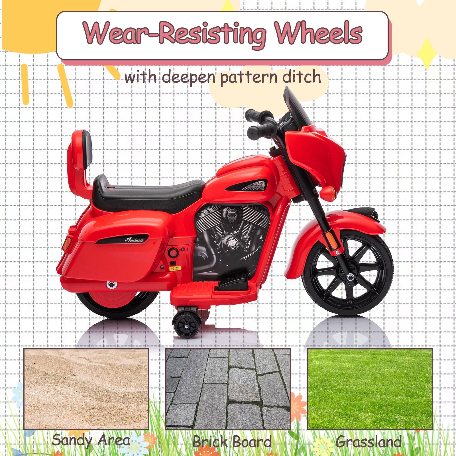 Wear-Resisting Wheels  
with deepen pattern ditch  

Sandy Area  
Brick Board  
Grassland