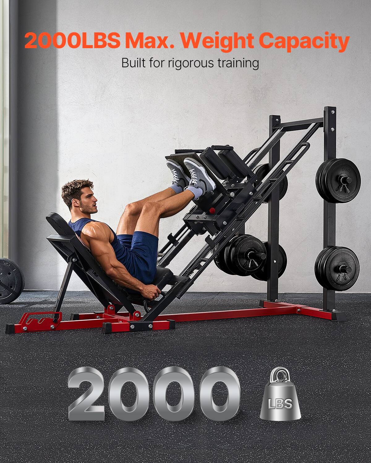 2000LBS Max. Weight Capacity  
Built for rigorous training  

2000 LBS