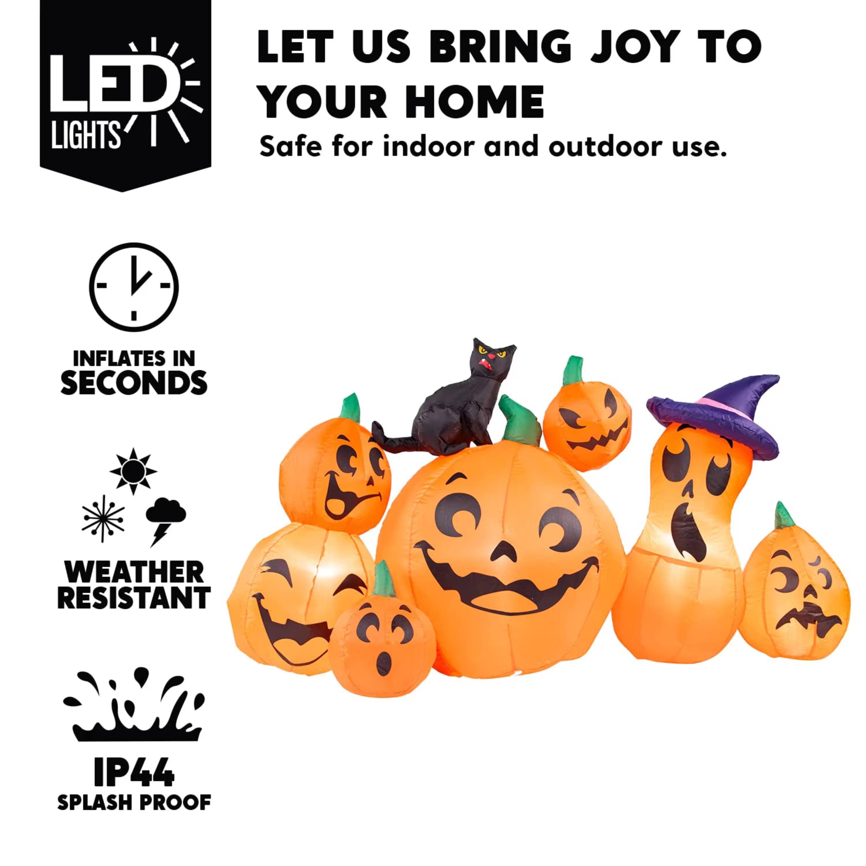 LET US BRING JOY TO YOUR HOME  
Safe for indoor and outdoor use.  
- INFLATES IN SECONDS  
- WEATHER RESISTANT  
- IP44 SPLASH PROOF