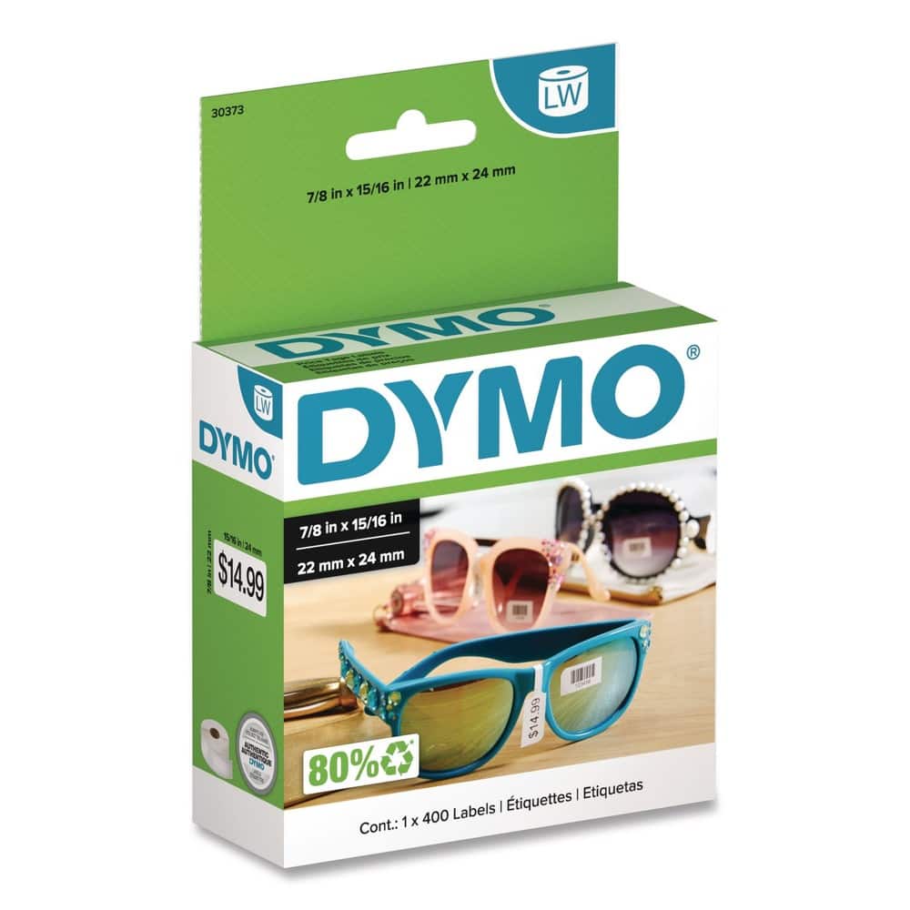 DYMO - 30373 LW 0.93 in. x 0.87 in. Price Tag Labels - (1-Roll) - White