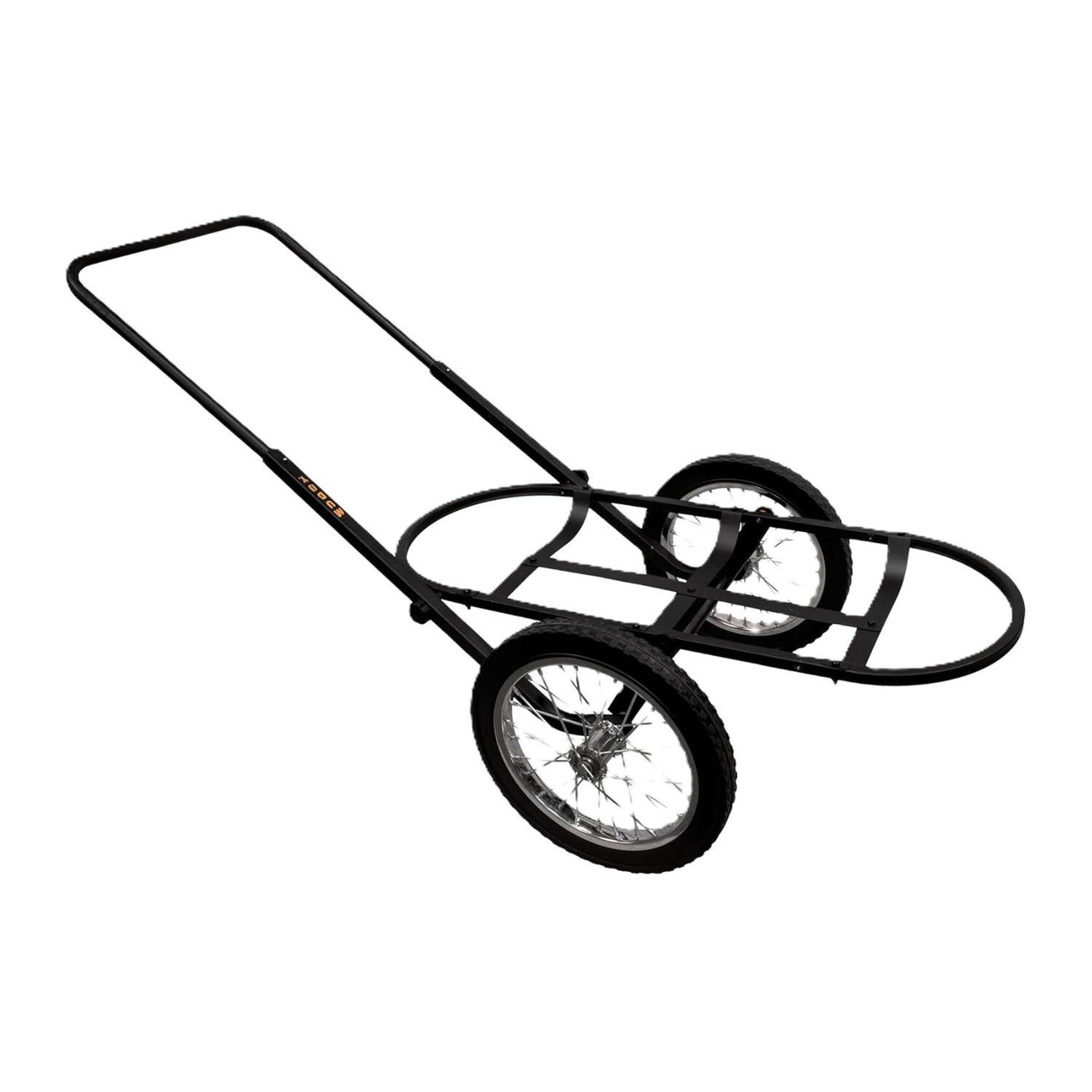 Angle. Muddy - Muddy Mule Game Cart with 16 Inch Wheels and 300 Lbs. Capacity - Black/Black.