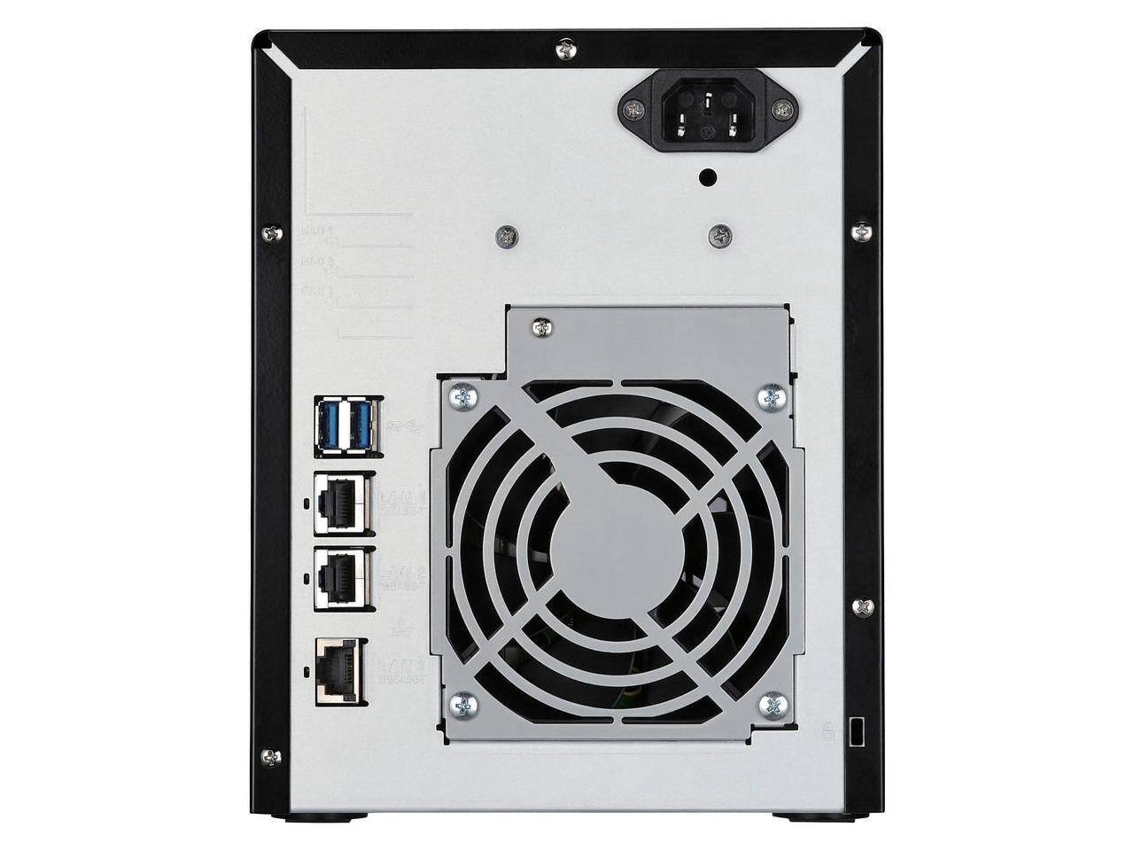 Alt View 2. Buffalo Technology - BUFFALO TeraStation TS5420DN8004 4-Bay NAS 80TB (4x20TB) with Drives - Black.