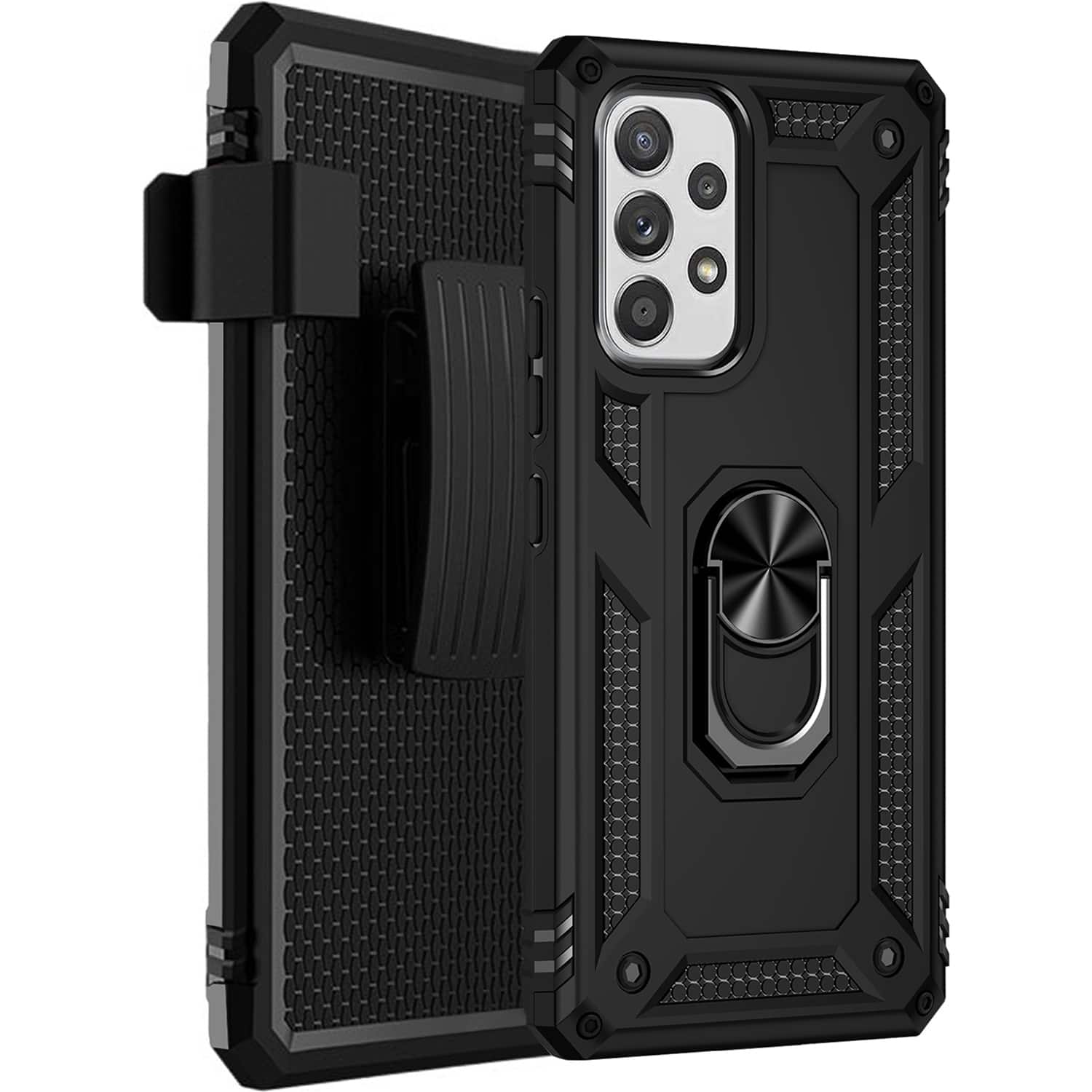 Alt View 12. SaharaCase - Military Kickstand Case for Samsung Galaxy A53 5G - Black.