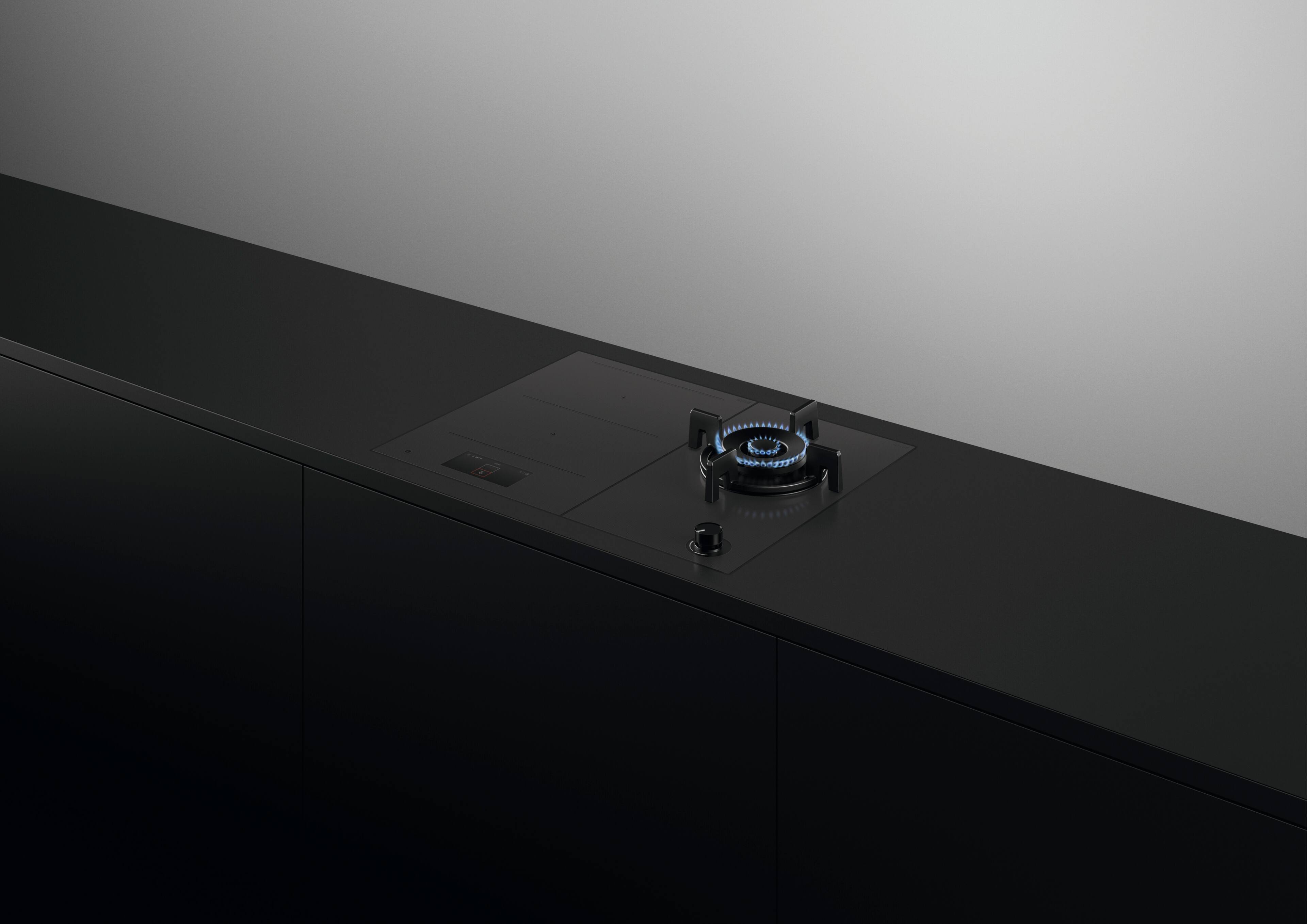 Alt View 11. Fisher & Paykel - 15-in Gas on glass modular cooktop with 1 burner LPG - Black.