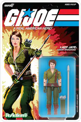 Super7 - G.I. Joe - ReAction+ Wv9 - Lady Jaye (Cartoon) - COLLECTIBLES - Multicolor