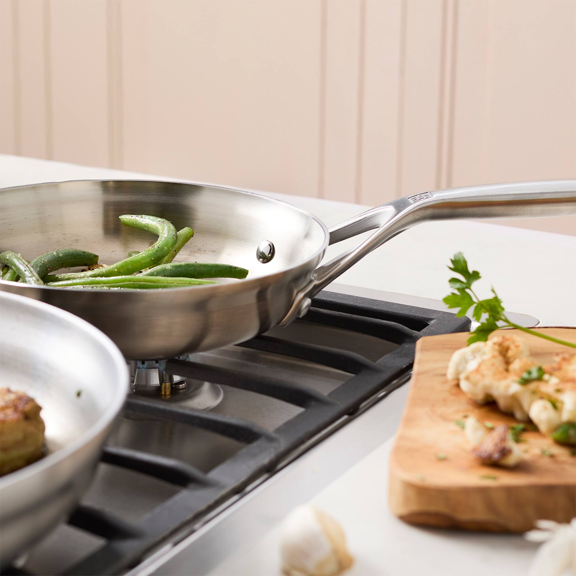 Alt View 5. ZWILLING - ZWILLING Motion Stainless Steel 2-pc Stainless Steel Fry Pan Set - Stainless Steel.