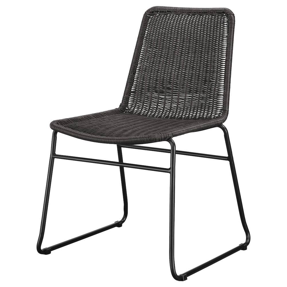 Alt View 4. Coaster Co. of America - Dacy Faux Rattan Metal Dining Side Chair Brown (Set of 2) - Brown.