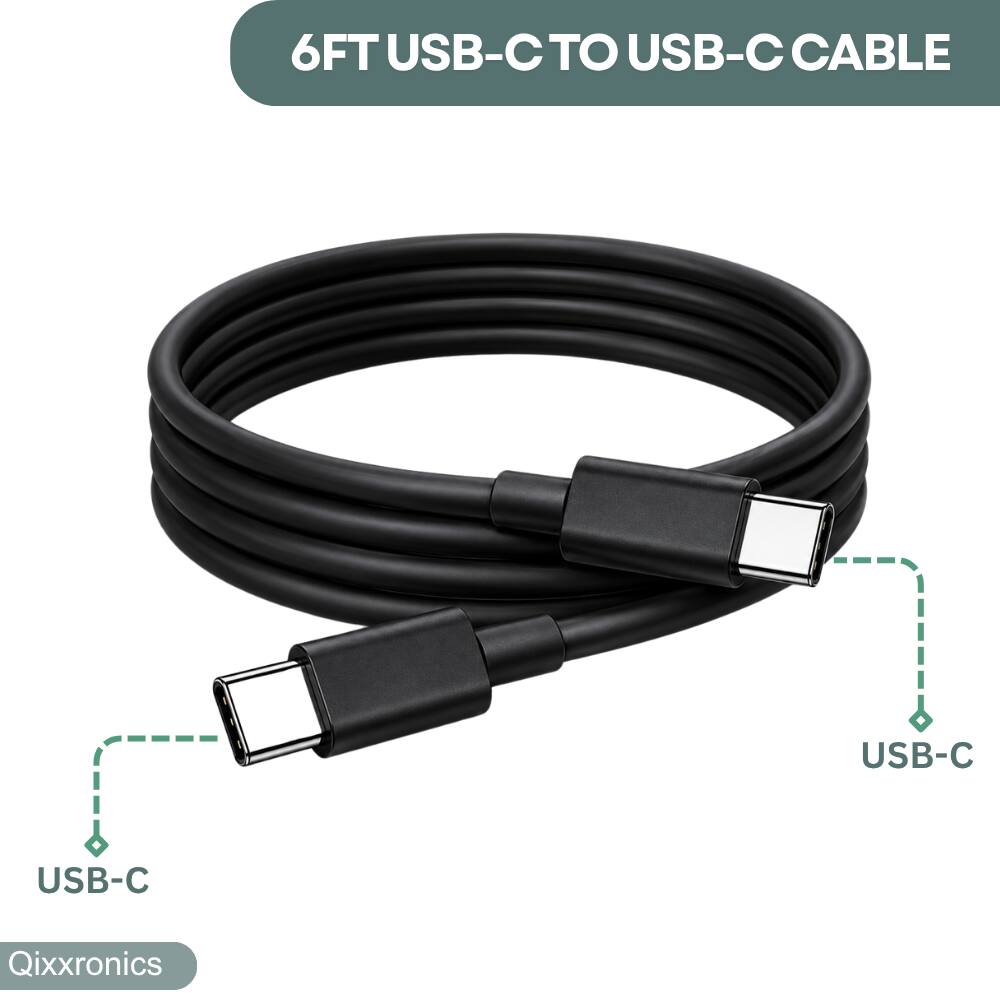 6FT USB-C TO USB-C CABLE

USB-C
USB-C

Qixxronics