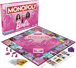 Hasbro - Gaming - Monopoly: Barbie Edition Board Game - GAMES (MISC) - Multicolor
