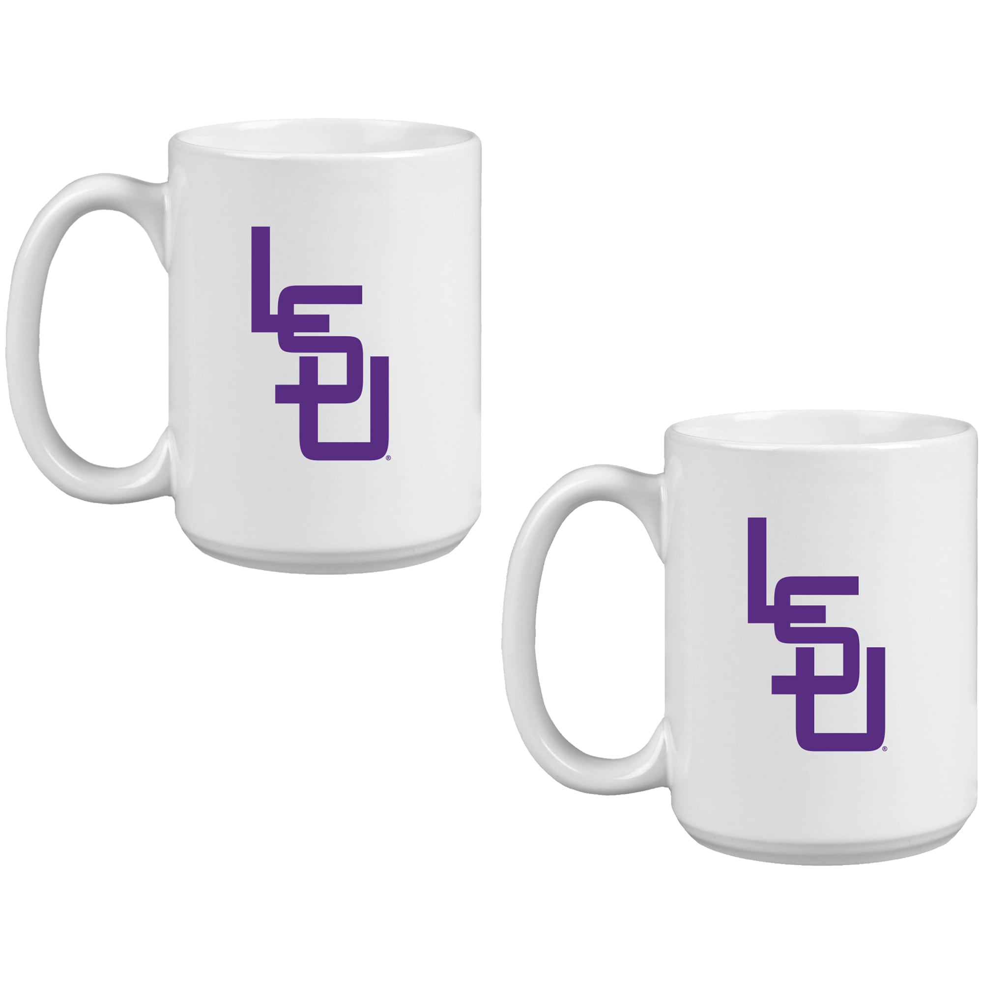 Alt View 1. Indigo Falls - LSU Tigers Two Pack 15oz. Vault Sketch Ceramic Mug Set - Multicolor.