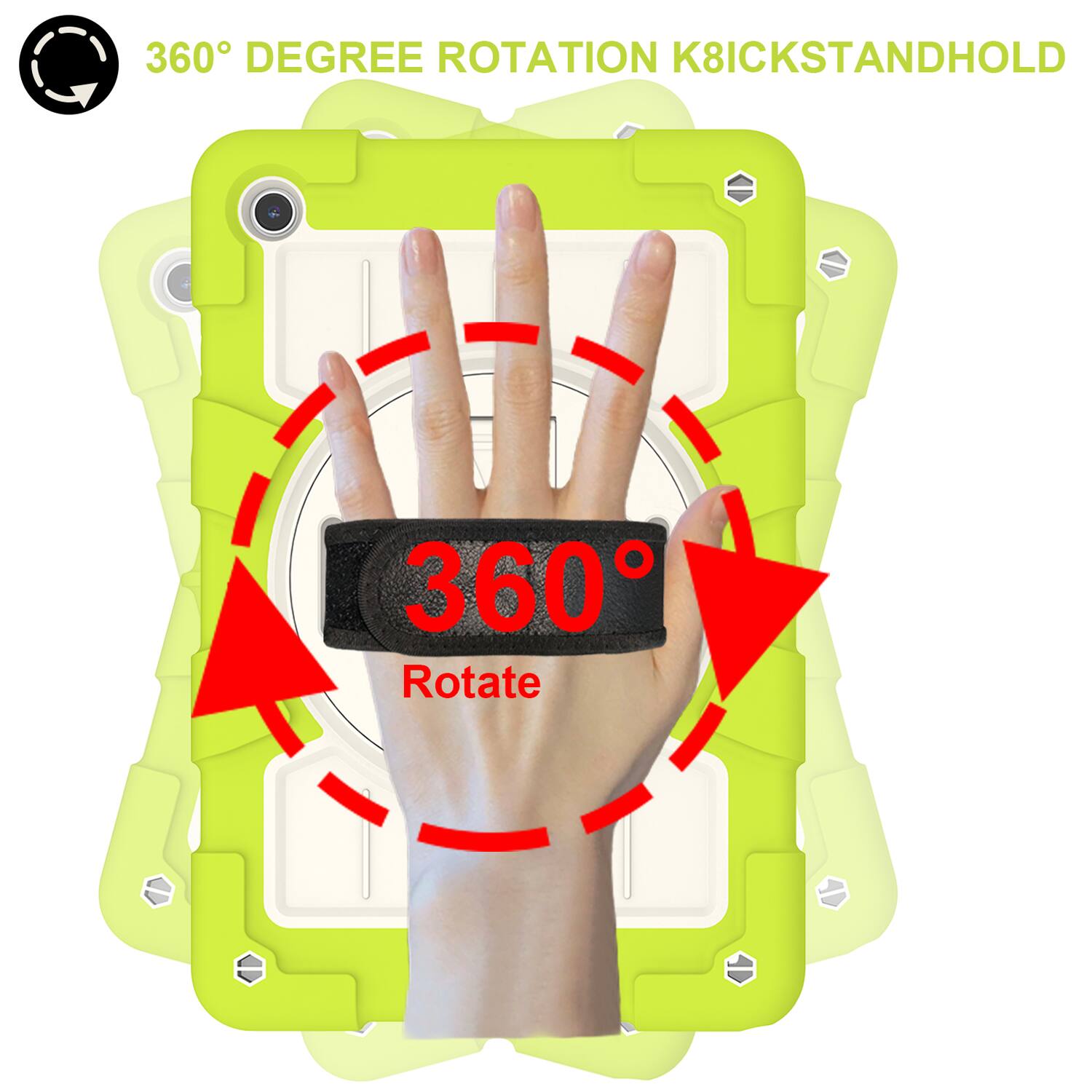 360° DEGREE ROTATION K8ICKSTANDHOLD

360°
Rotate