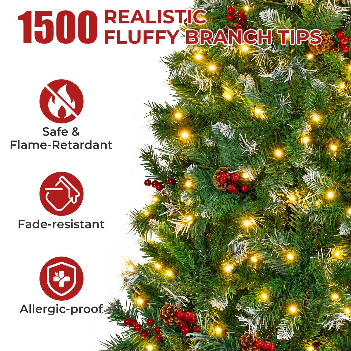 1500 REALISTIC FLUFFY BRANCH TIPS

Safe & Flame-Retardant

Fade-resistant

Allergic-proof