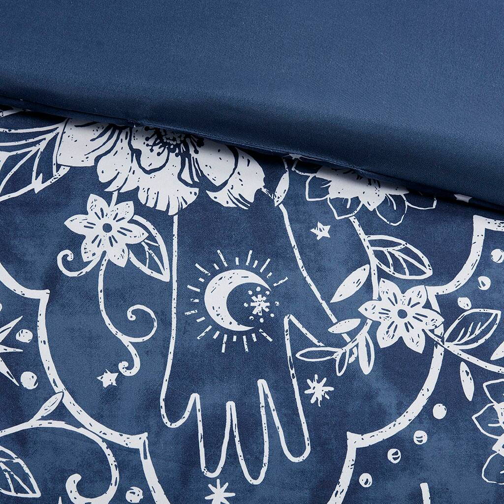 Alt View 5. Gracie Mills - Gracie Mills Sparks Celestial Medallion Comforter Set - Navy.