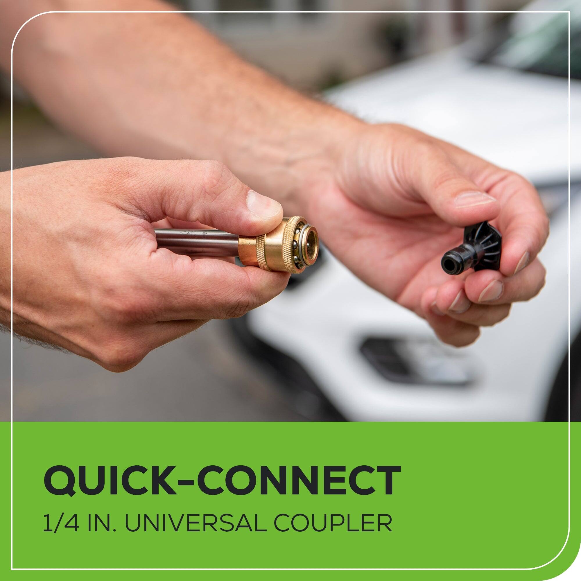 QUICK-CONNECT  
1/4 IN. UNIVERSAL COUPLER
