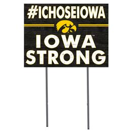 Jardine - Iowa Hawkeyes 18'' x 24'' I Chose Lawn Sign - Yellow