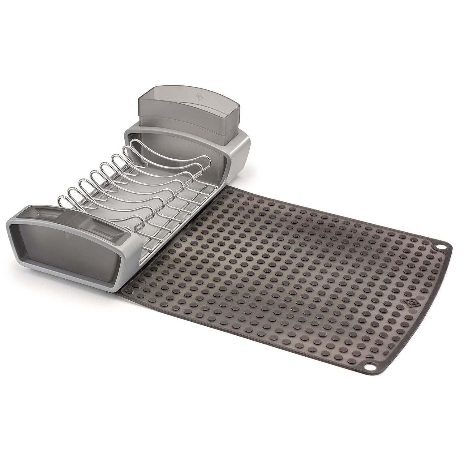 Polder - Fold Away Dish Rack - Gray
