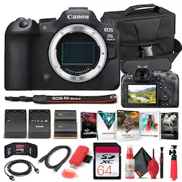 EOS R6 Mark II Mirrorless Camera W/ Canon RF 24-70mm Lens Basic Bundle (International Version)