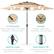 - UV Protection
Fabric shade made from quality polyester to diffuse sunlight
- Durable
Powder-coated steel withstands wear over time
- Built-In Crank
Pully-assisted crank opens and closes the umbrella
- Push-Button Tilt
Freely adjust the angle with a locking tilt joint