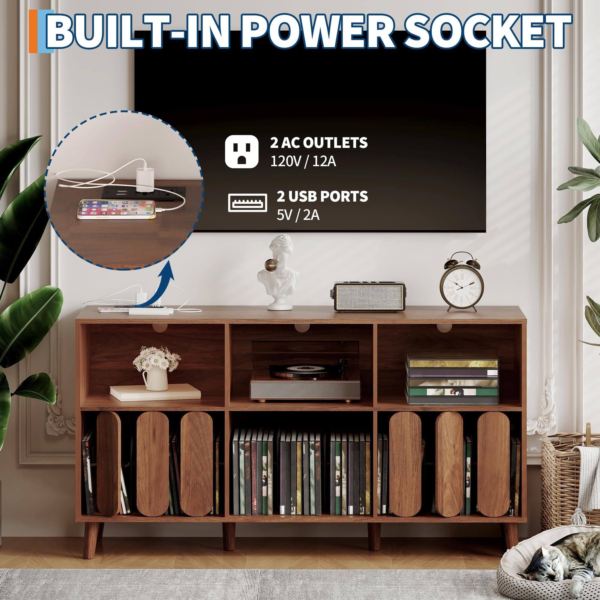 BUILT-IN POWER SOCKET

2 AC OUTLETS 120V / 12A

2 USB PORTS 5V / 2A