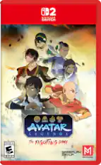 2 NINTENDO SWITCH AVATAR LEGENDS TM EVERYONE 10+ THE FIGHTING GAME O I 10+ GR GAMEPLAY UP M ESRB PM STUDIOS