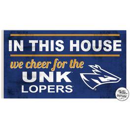 Jardine - Nebraska-Kearney Lopers 11'' x 20'' Indoor/Outdoor In This House Sign - Navy
