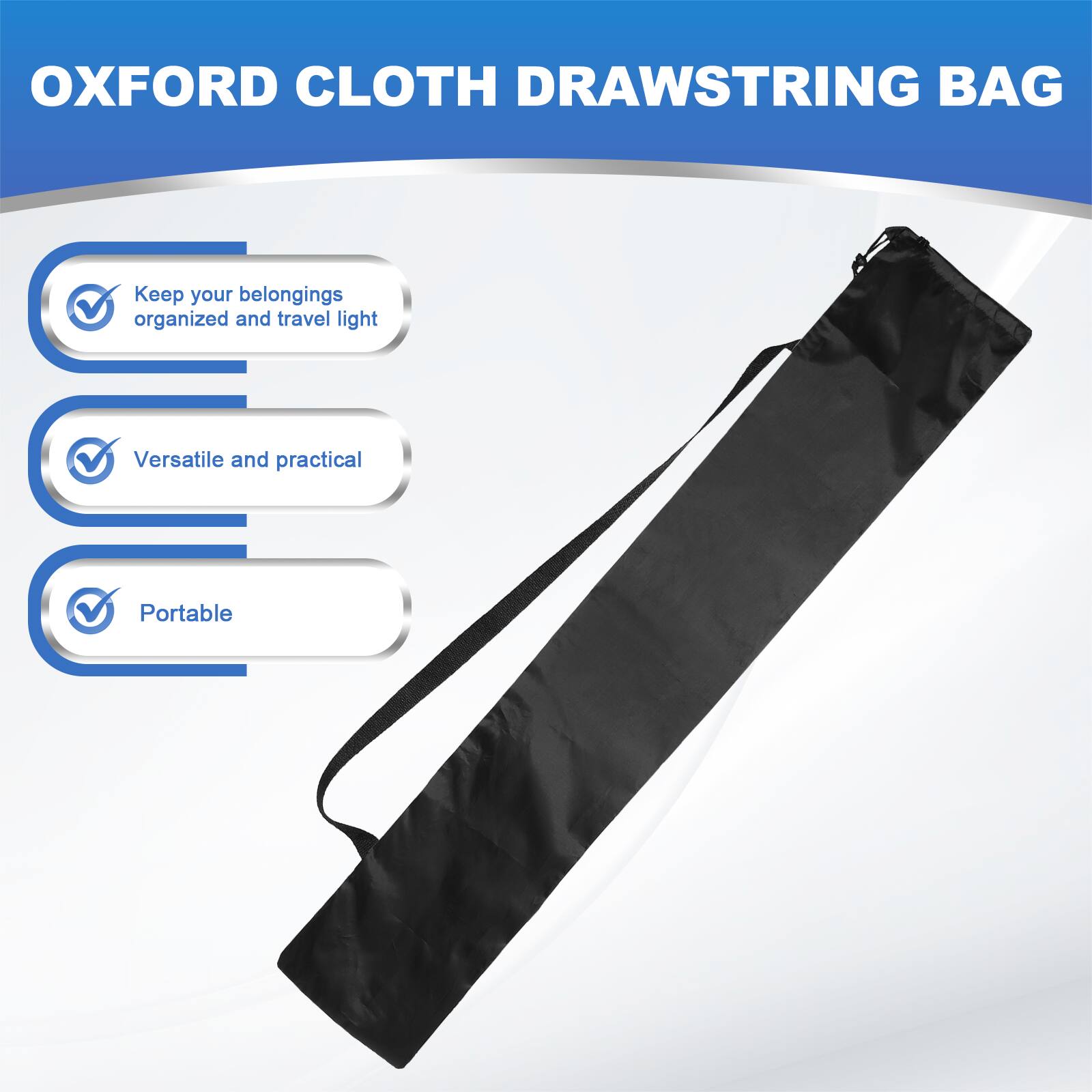 OXFORD CLOTH DRAWSTRING BAG

- Keep your belongings organized and travel light
- Versatile and practical
- Portable