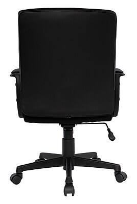 Alt View 3. Staples - Staples Tervina Ergonomic Luxura Swivel Manager Chair, Black (56904V-CC) - Black.