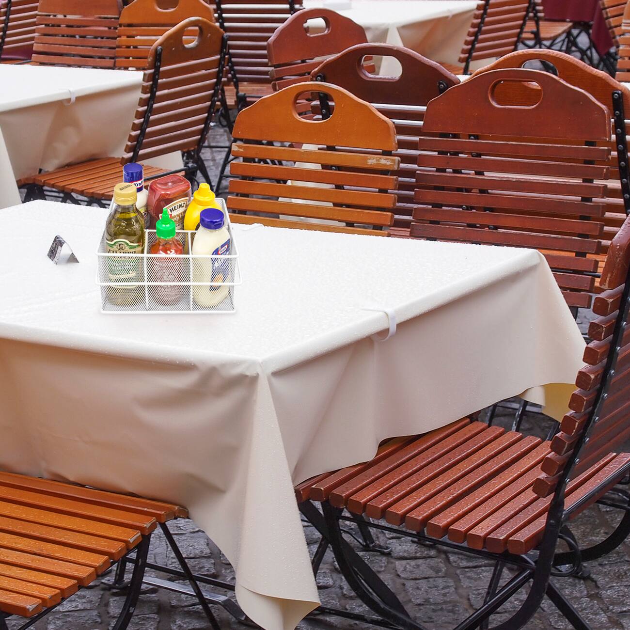 Angle. Sorbus - Sorbus Mesh Utensil Caddy - Organize & Serve in Style! Perfect for Kitchen, Parties, and More. Multi-purpose - White.