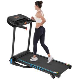 Chery Life - 3.0 HP 10MPH Auto-Folding Treadmills with Type C & USB Charge For Android - Black