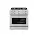 Left. ZLINE - ZLINE 30” Select Dual Fuel Stainless Steel Range w/ 4 Burner Cooktop & Convection Oven (HDR30) - Stainless Steel.