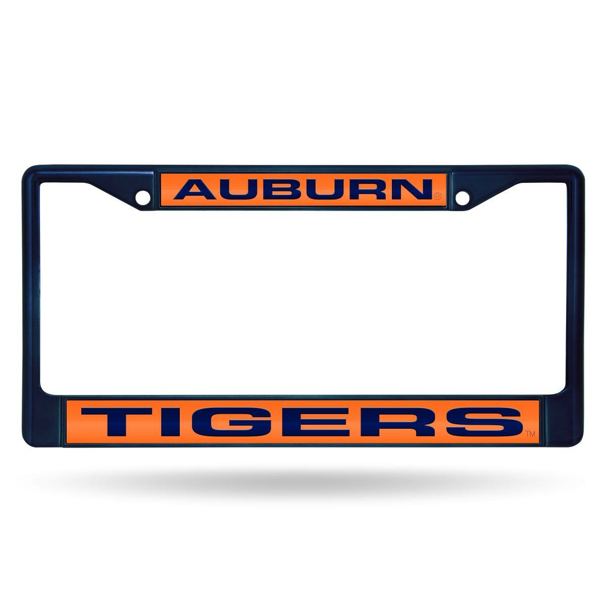 Auburn University Tigers Navy Painted Metal Laser Cut License Plate Frame
