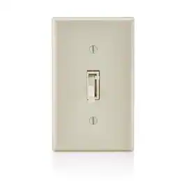 Leviton - 600 W Toggle Dimmer Switch 1 pk - Light Almond