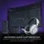 The text on the image is grouped and corrected as follows:

"Anywhere Audio Customization Access a 10-band audio EQ, make mic EQ adjustments and more with mobile & PC apps."