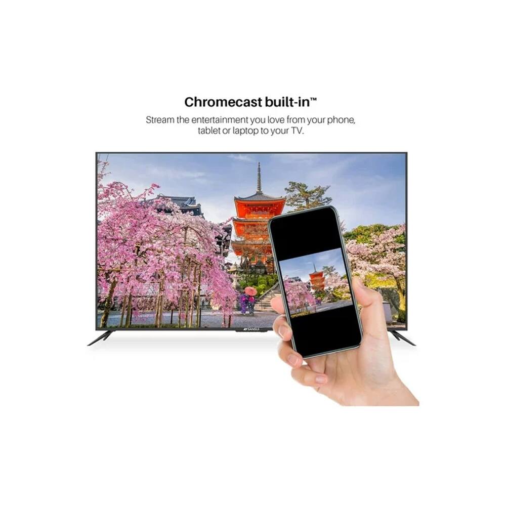 Chromecast built-in™  
Stream the entertainment you love from your phone, tablet or laptop to your TV.