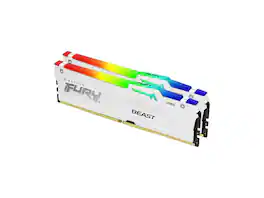 Kingston - FURY Beast 64GB DDR5 6000MHz (PC5 48000) 288-Pin Desktop RAM - Silver / White