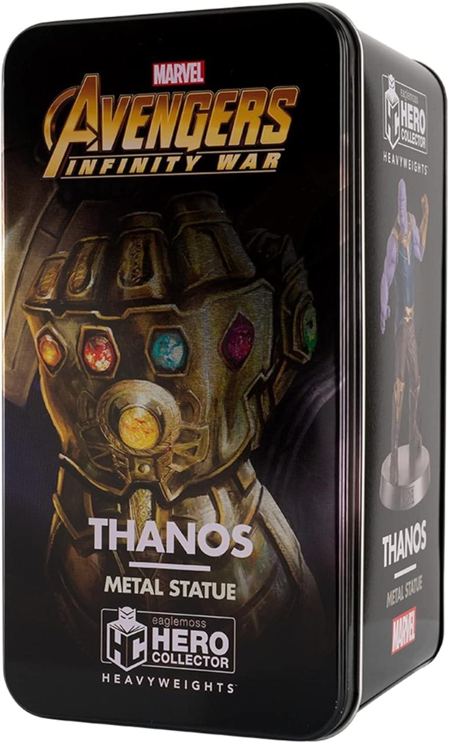 MARVEL AVENGERS INFINITY WAR  
THANOS METAL STATUE  
HERO COLLECTOR  
HEAVYWEIGHTS  
eaglemoss  
MARVEL