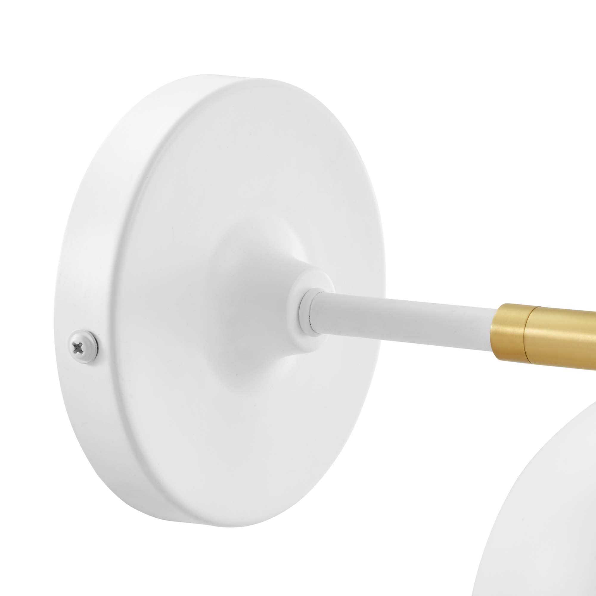 Alt View 4. Modway - Chalice 4" Swing-Arm Metal Wall Sconce by Modway - White.