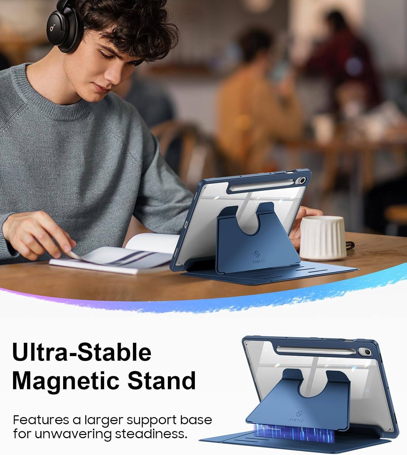 Ultra-Stable Magnetic Stand

Features a larger support base for unwavering steadiness.