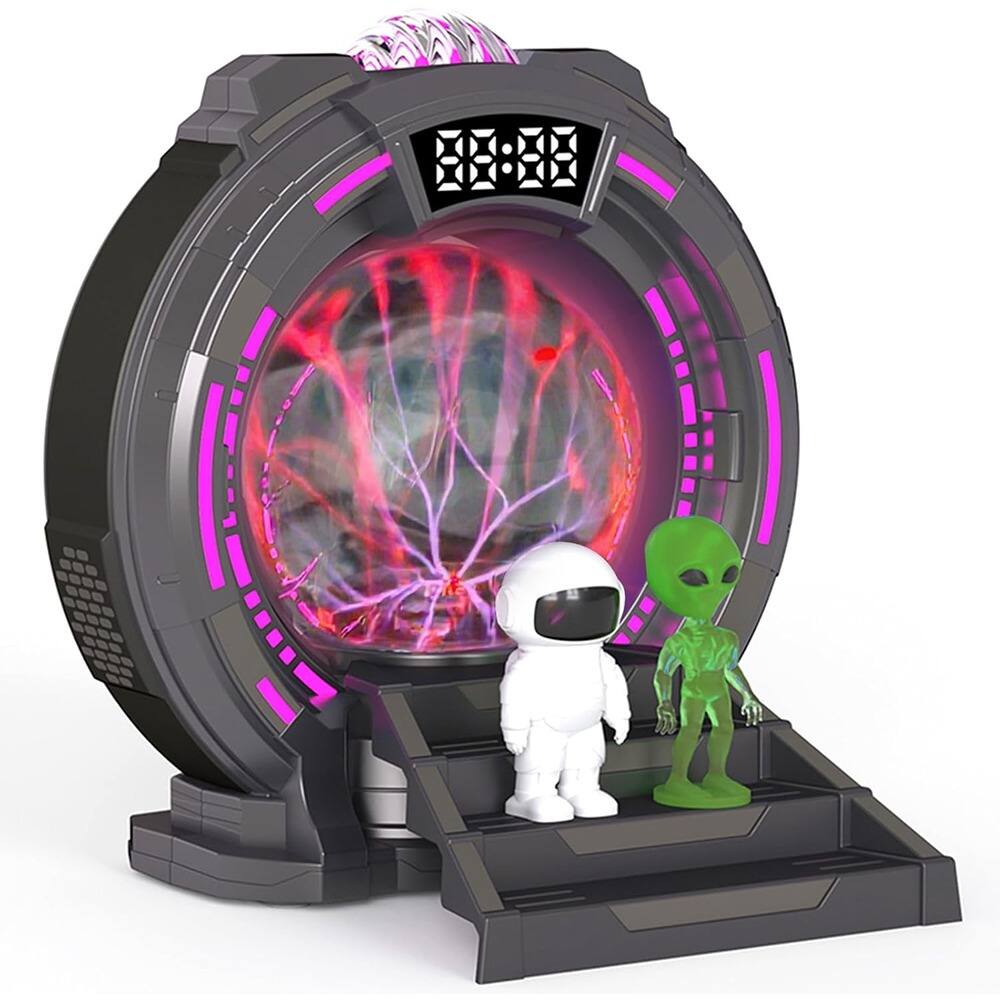 Front. ACJPR - Northern Lights Galaxy Projector – Interactive Plasma Ball, Bluetooth, White Noise.