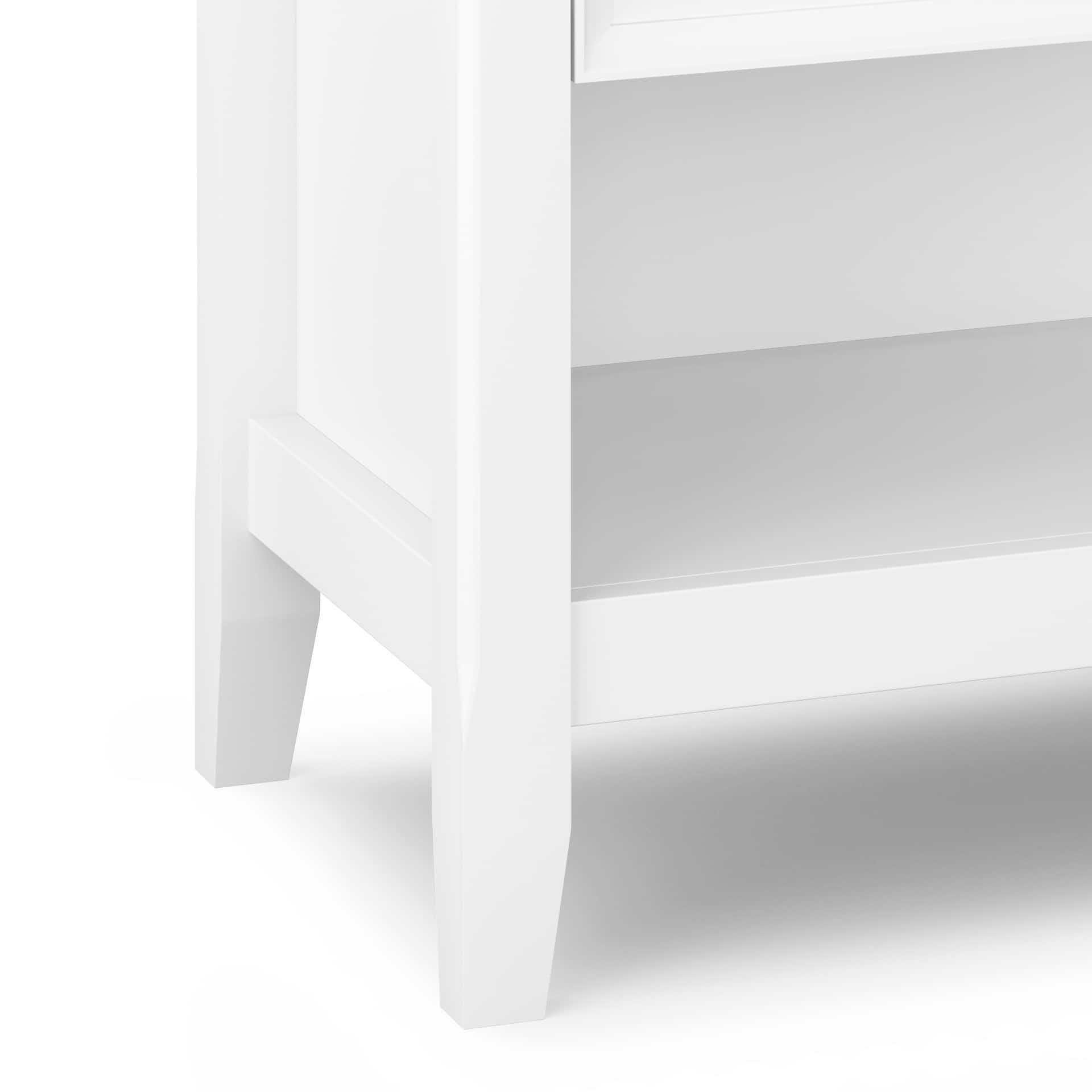Alt View 15. Simpli Home - Amherst Bedside Table - White.