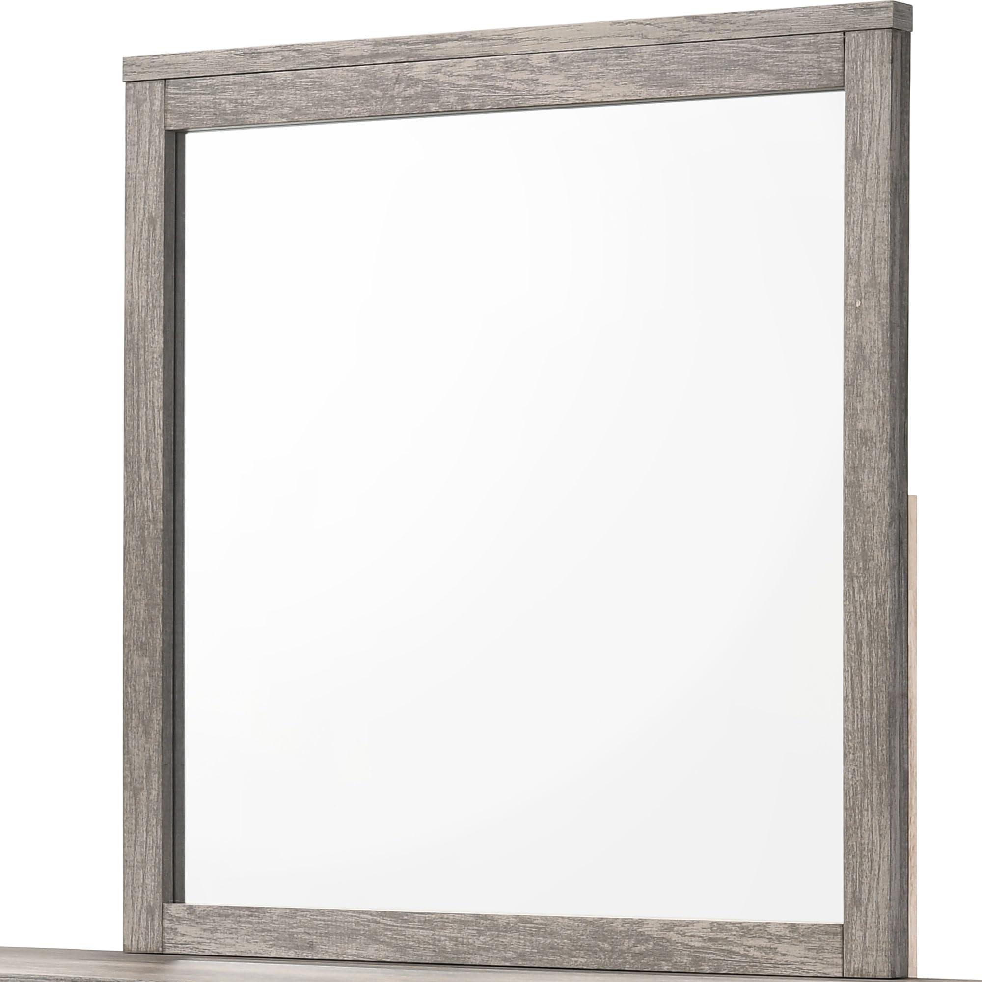 Alt View 4. Kings Brand Furniture - Kings Brand Furniture Harmony Wood 5-Drawer Dresser with Mirror - Grey.