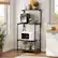 Left. Bestier - Kitchen Baker's Rack with Storage Shelves and USB Outlets - Black.