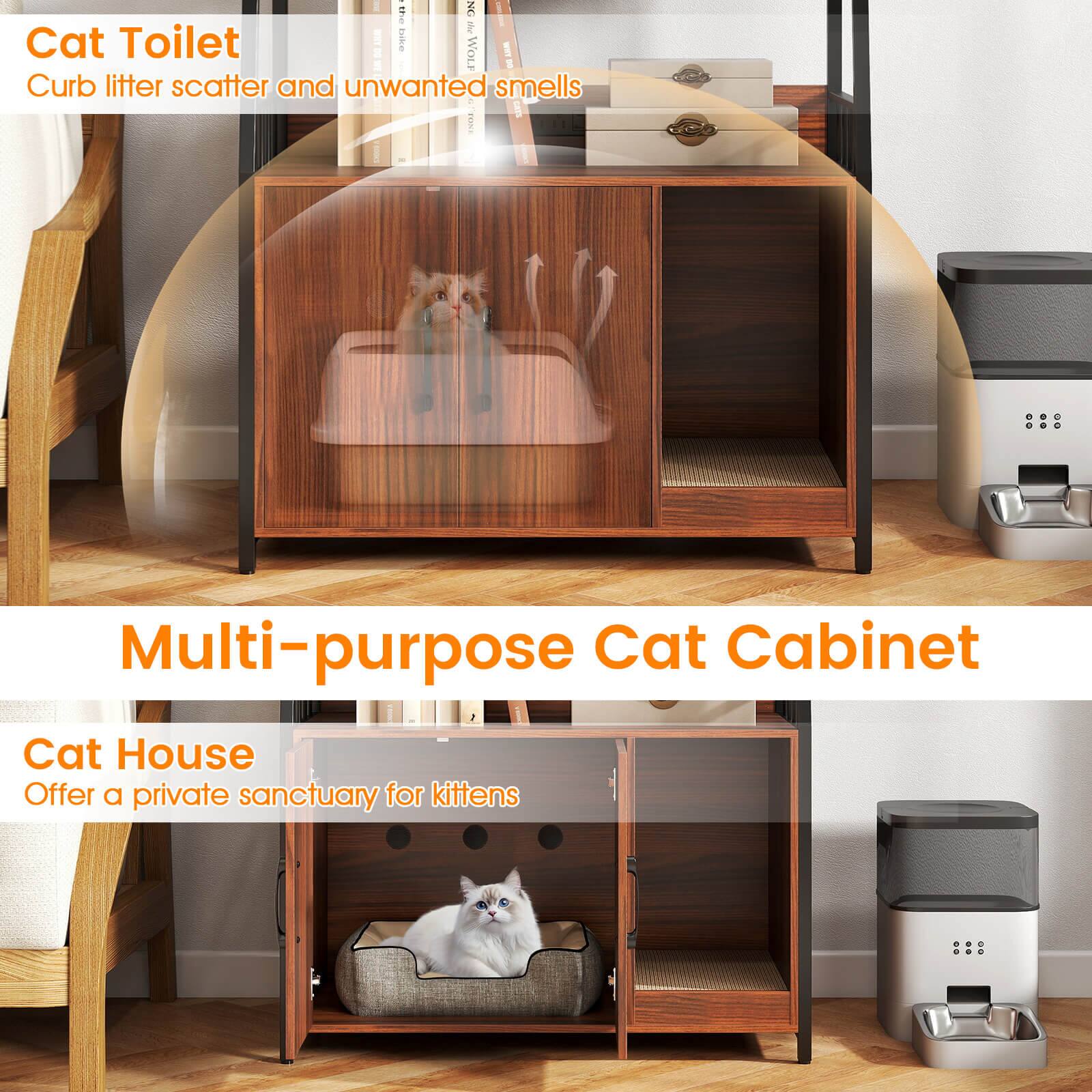 Cat Toilet  
Curb litter scatter and unwanted smells  

Multi-purpose Cat Cabinet  

Cat House  
Offer a private sanctuary for kittens