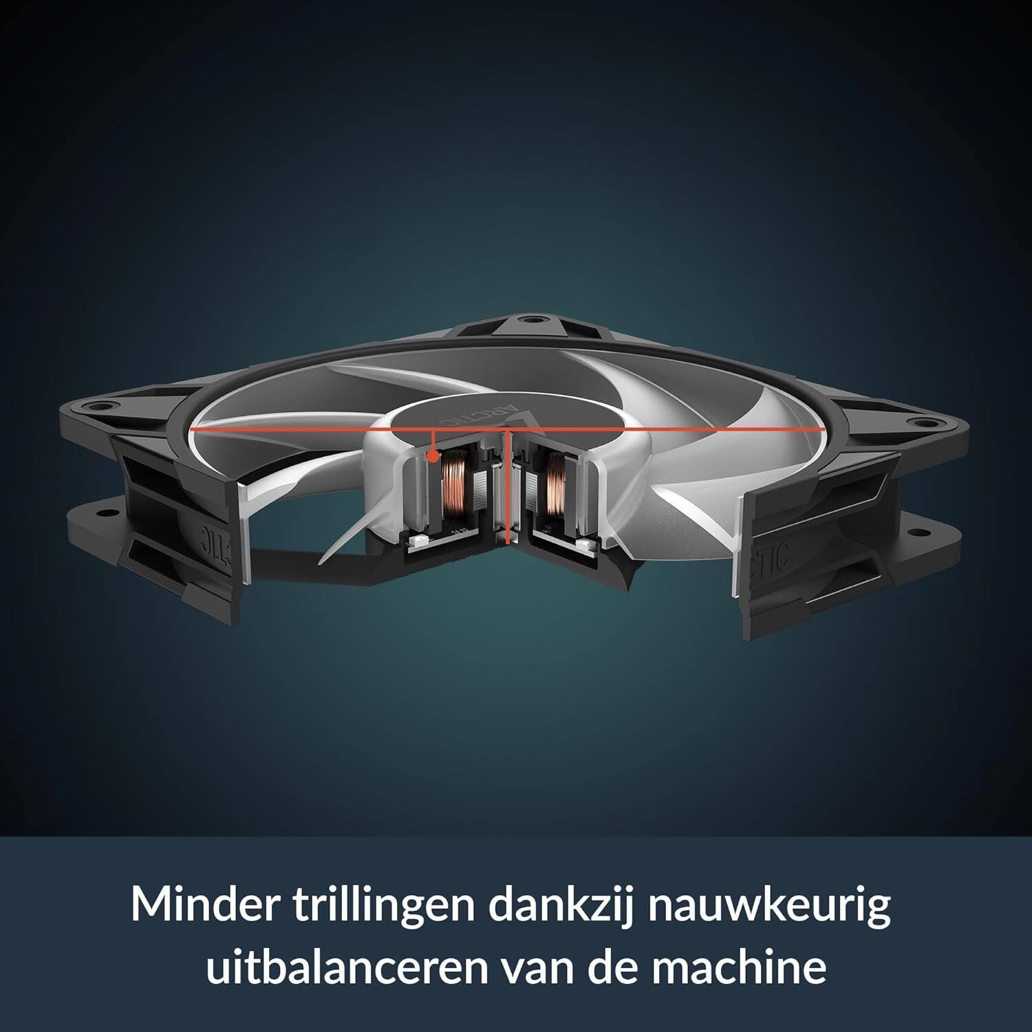 Minder trillingen dankzij nauwkeurig uitbalanceren van de machine