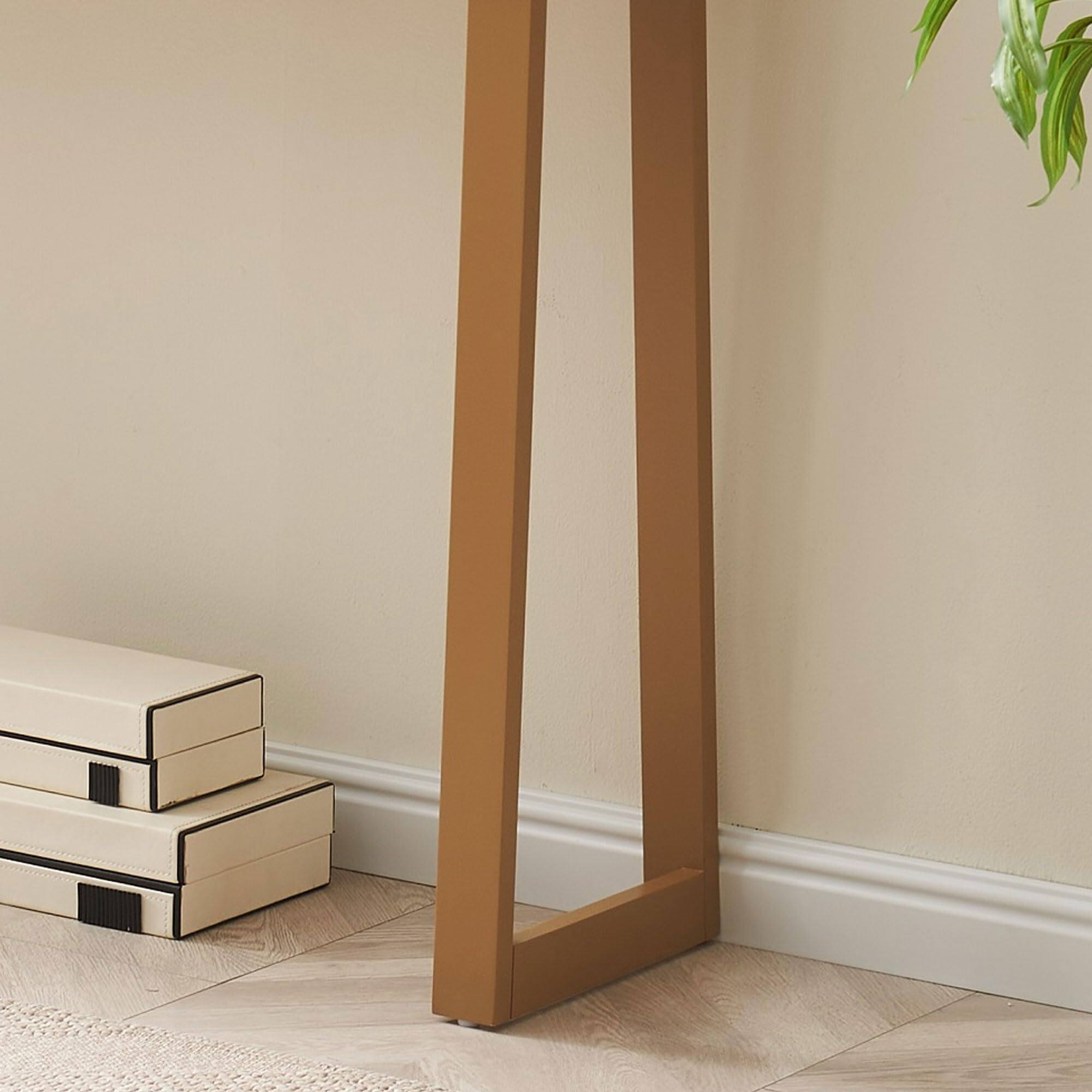 Alt View 1. Kings Brand Furniture - Kings Brand Furniture Claude Narrow Console Table - Dark Yellow.